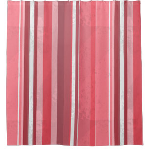 Pink and Stinky Stripes Shower Curtain