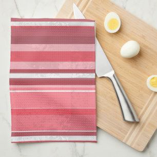 Pink and Stinky Stripes Tea Towel