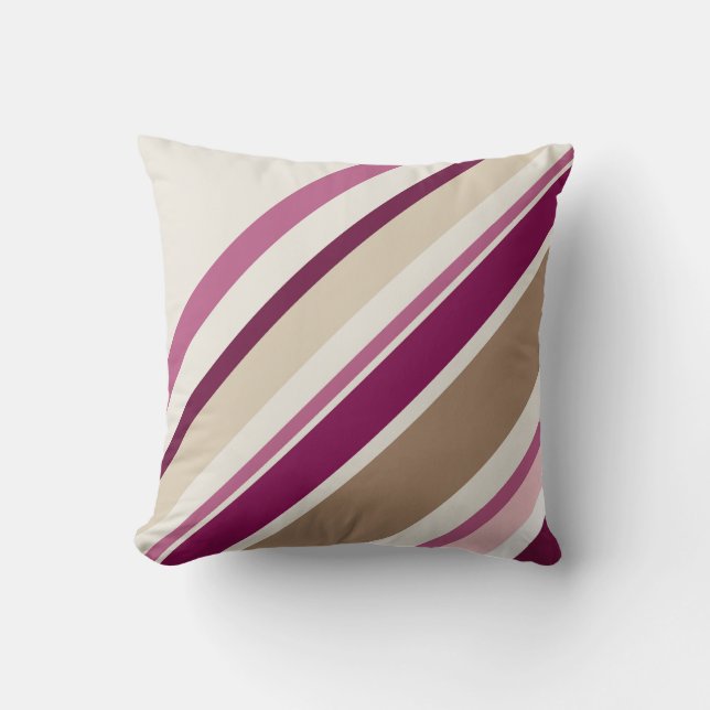 Pink and Tan Cushion (Front)