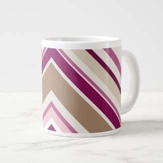 Pink and Tan Large Coffee Mug