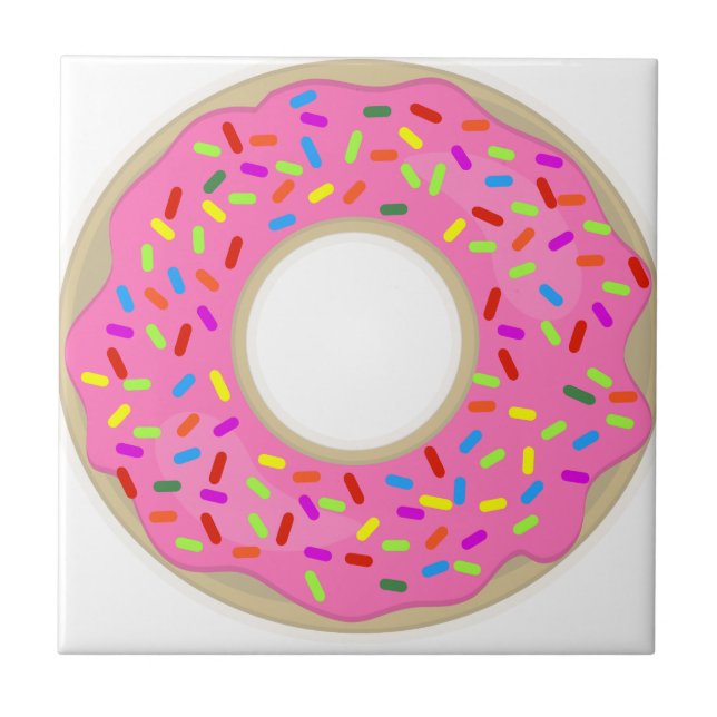 Pink and Tasty Doughnut Tile (Front)