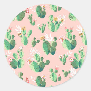 Pink and Teal Cactus Southwestern Sticker