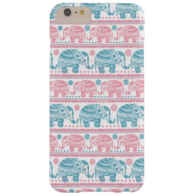 Pink And Teal Ethnic Elephant Pattern Case-Mate iPhone Case