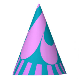 Pink and Teal Loop Party Hat
