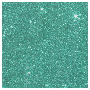 Pink and Teal Modern Aztec with Faux Teal Glitter Fabric