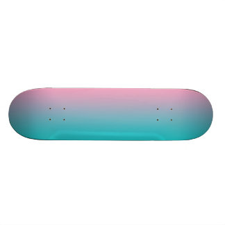 Pink And Turquoise Ombre Skateboard