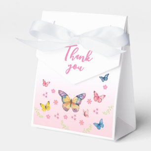 Pink and Whimsical Butterfly Baby Shower Favour Bo Box