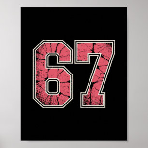 Pink And White 67 Poster