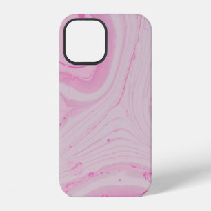PINK AND WHITE ABSTRACT PAINTING iPhone 12 CASE