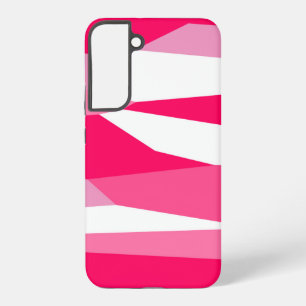 pink and white abstract samsung galaxy case