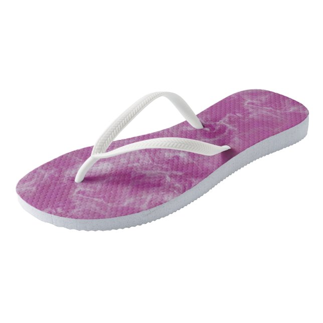 pink and white Abstract Thongs (Angled)