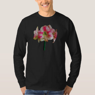 Pink and White Amaryllis T-Shirt