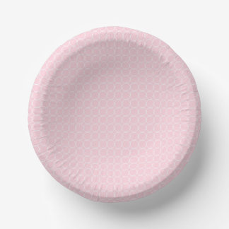 Pink and White Baby Geographic  Paper Plate