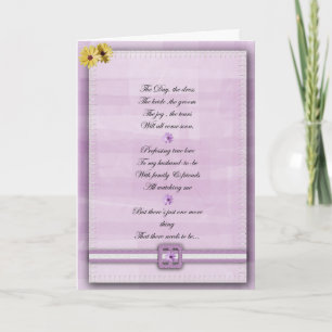 Pink and white Be my bridesmaid card