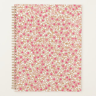 Pink and White Blossom Chiyogami Planner