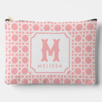 Pink and White Cane | Rattan | Monogram