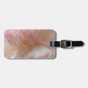 Pink and White Carnation Custom Luggage Tag