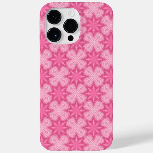 Pink And White Case-Mate iPhone Case (Back)