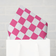 Pink and White Chequered Print