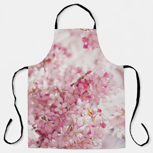 PINK AND WHITE CHERRY BLOSSOM APRON (Front)