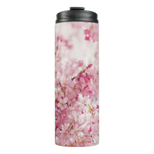 PINK AND WHITE CHERRY BLOSSOM THERMAL TUMBLER