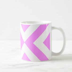 Pink and White Chevrons Coffee Mug