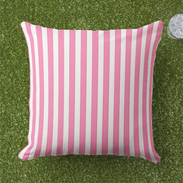 Pink And White   Cushion (Grass)