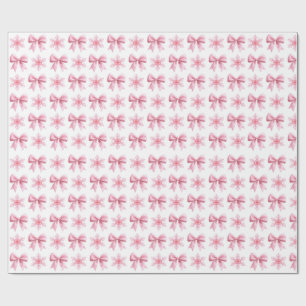 Pink and White Cute Gift Wrapping Paper Roll
