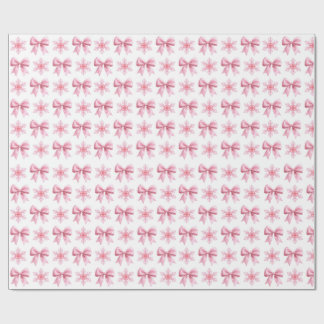 Pink and White Cute Gift Wrapping Paper Roll