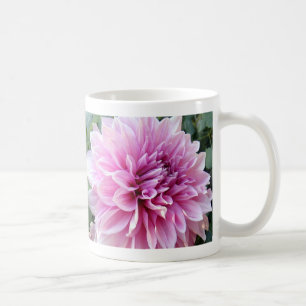 Pink and White Dahlia Coffee Mug