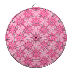 Pink And White Dartboard