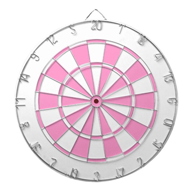 pink and white dartboard (Front)