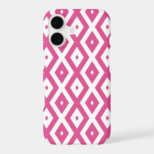 Pink and white diamond pattern (Back)