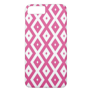 Pink and white diamond pattern iPhone 8 plus/7 plus case