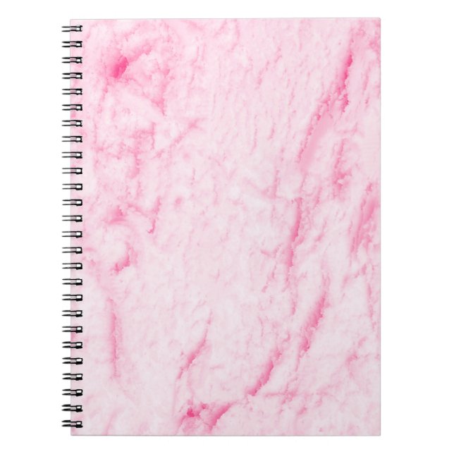 PINK AND WHITE DIGITAL WALLPAPER NOTEBOOK (Front)