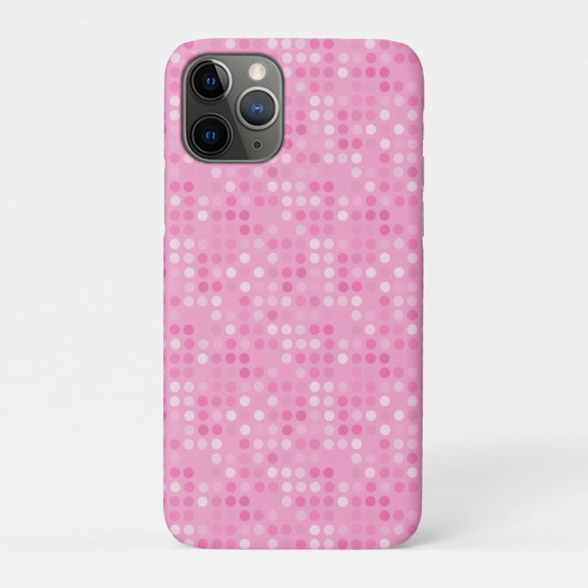 pink and white dots Case-Mate iPhone case (Back)