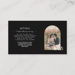 Pink and White Dusky Rose Blooms Enclosure Card