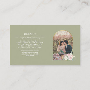 Pink And White Dusky Rose Blooms Enclosure Card
