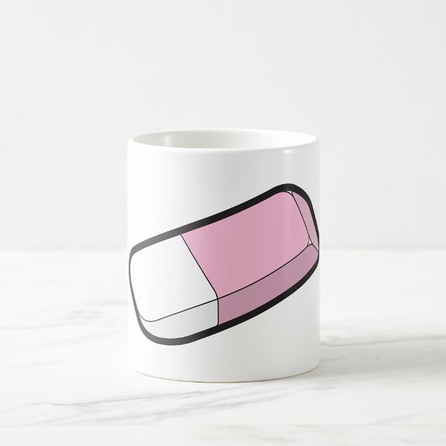 Pink And White Eraser Coffee Mug (Creator Uploaded)