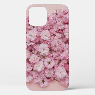 PINK AND WHITE FLOWER PETALS iPhone 12 CASE