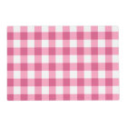 Pink And White Gingham Check Pattern
