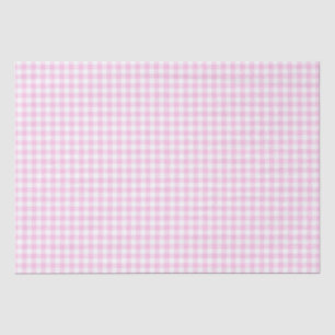 Pink and White Gingham   Tissue Paper