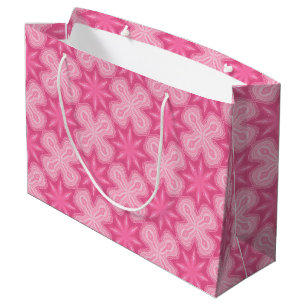 Pink And White Large Gift Bag