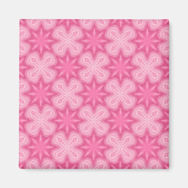 Pink And White Magnet (Front)