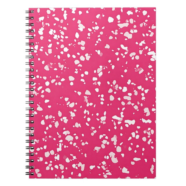 Pink and White Marble Notebook (Front)