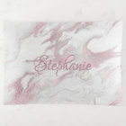 Pink and White Marbled Tinket Tray