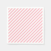 Pink and White Medium Diagonal Stripes Paper