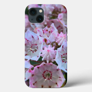 Pink and White Mountain Laurel Flowers iPhone 13 Case
