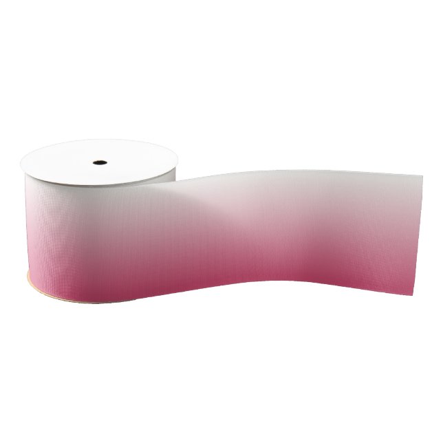 Pink and White Ombre Grosgrain Ribbon (Spool)