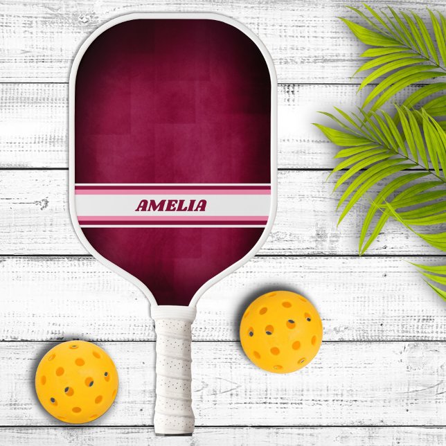 Pink and White Personalised Pickleball Paddle (Creator Uploaded)